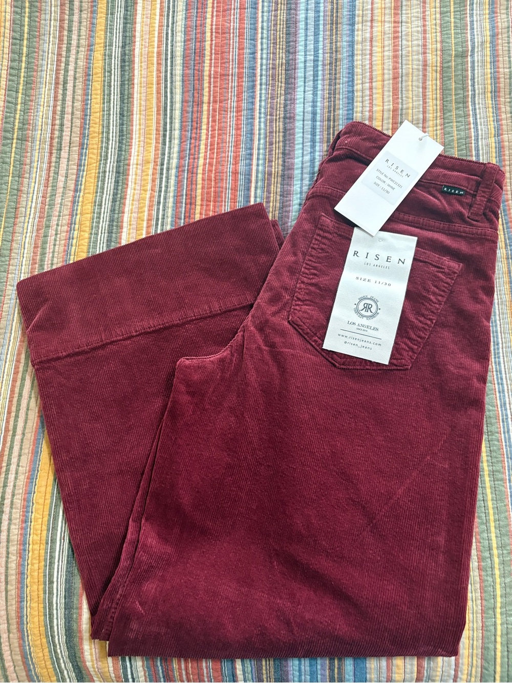 NWT Risen Wide Leg Ankle Pant